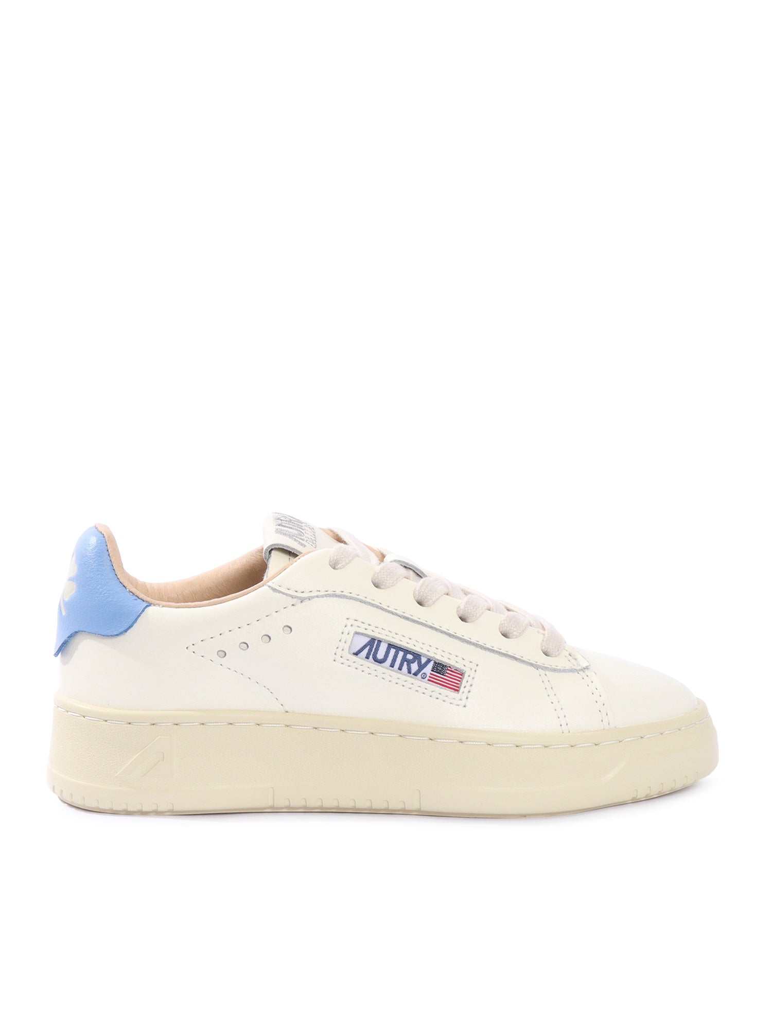 Dallas Kids Low Kid Leat-Four Wht-Drblue Sneakers White