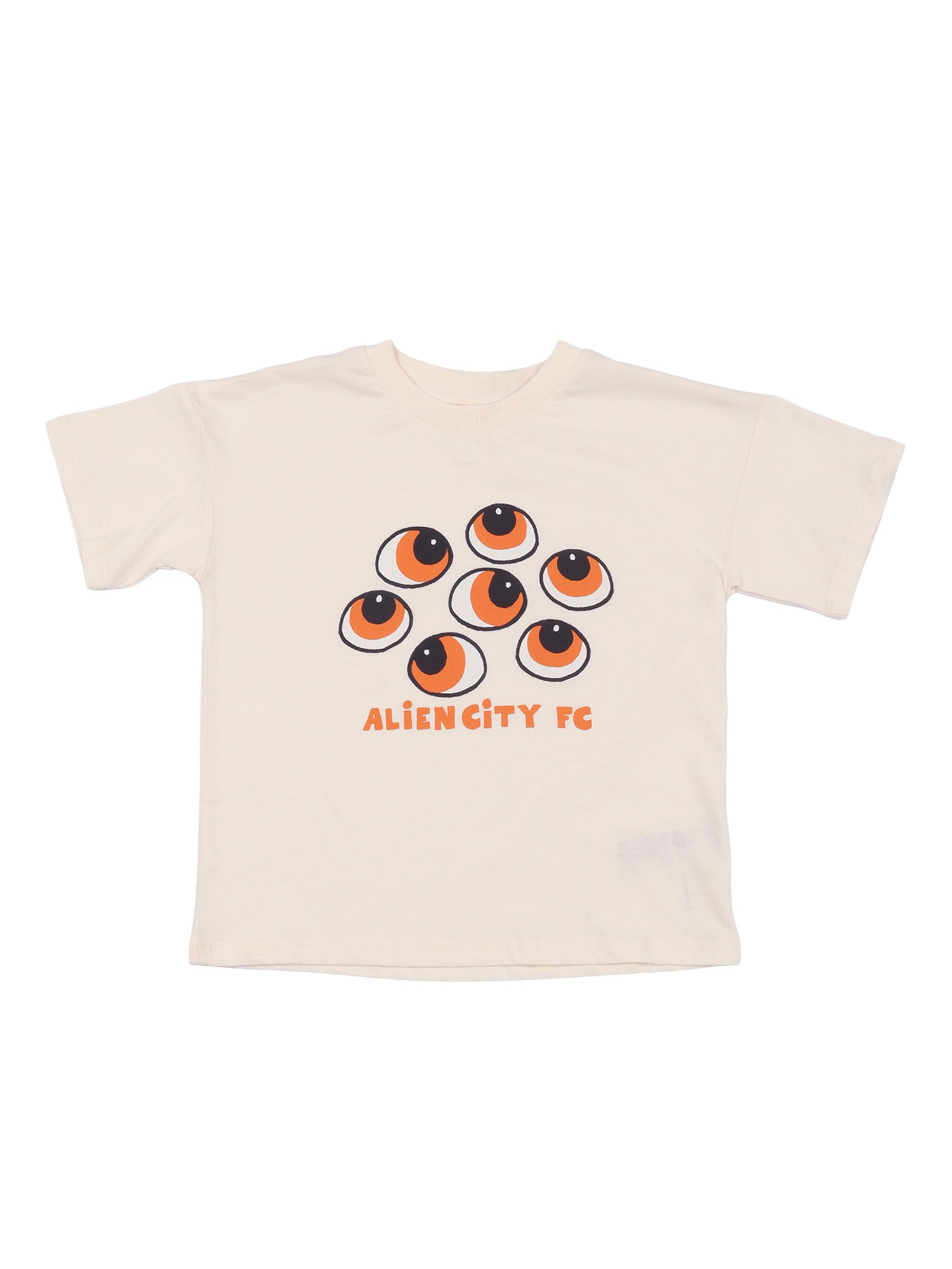 Eyes Sp Ss Tee White Organic Cotton Short Sleeves T-shirt