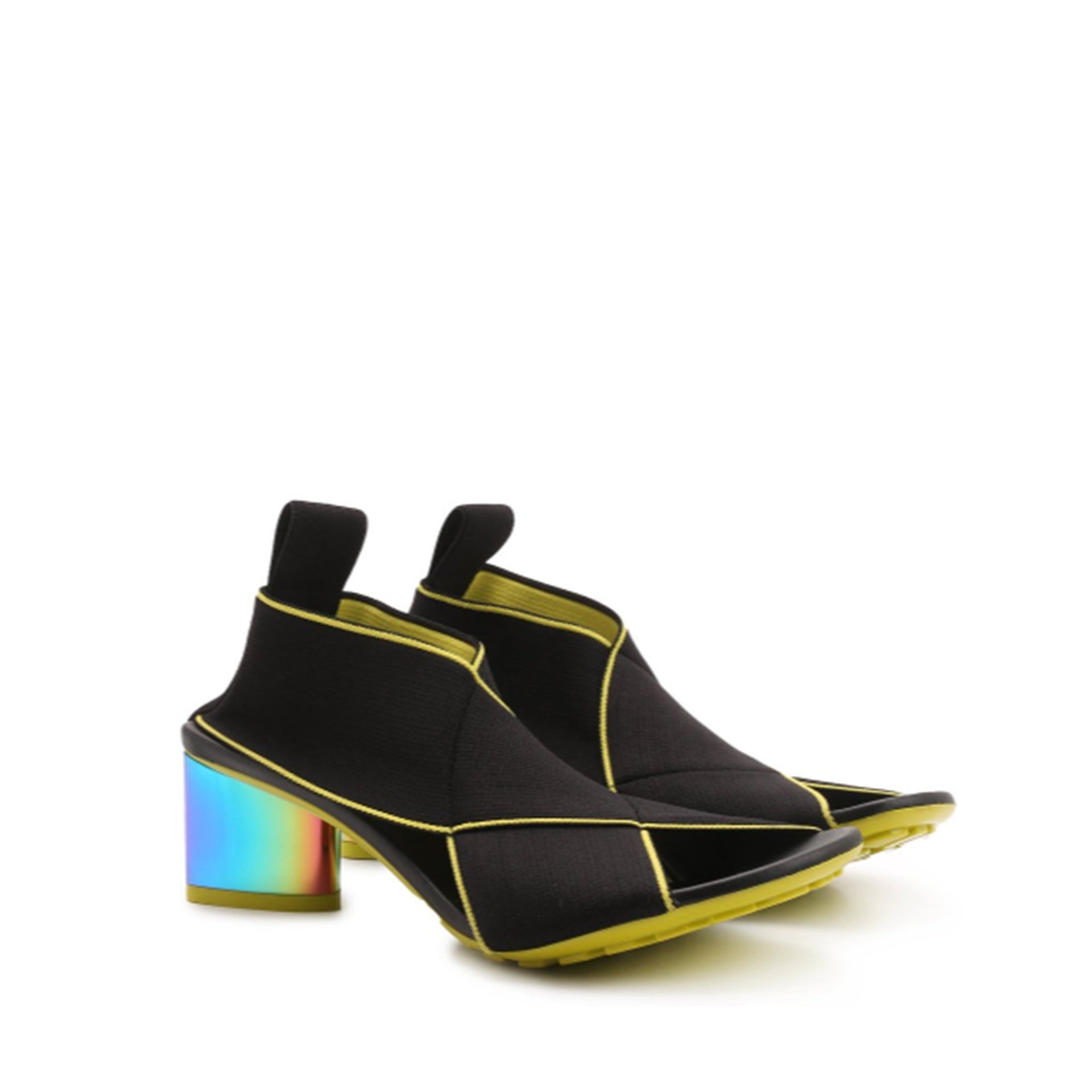 Flex Sandals Black Fabric