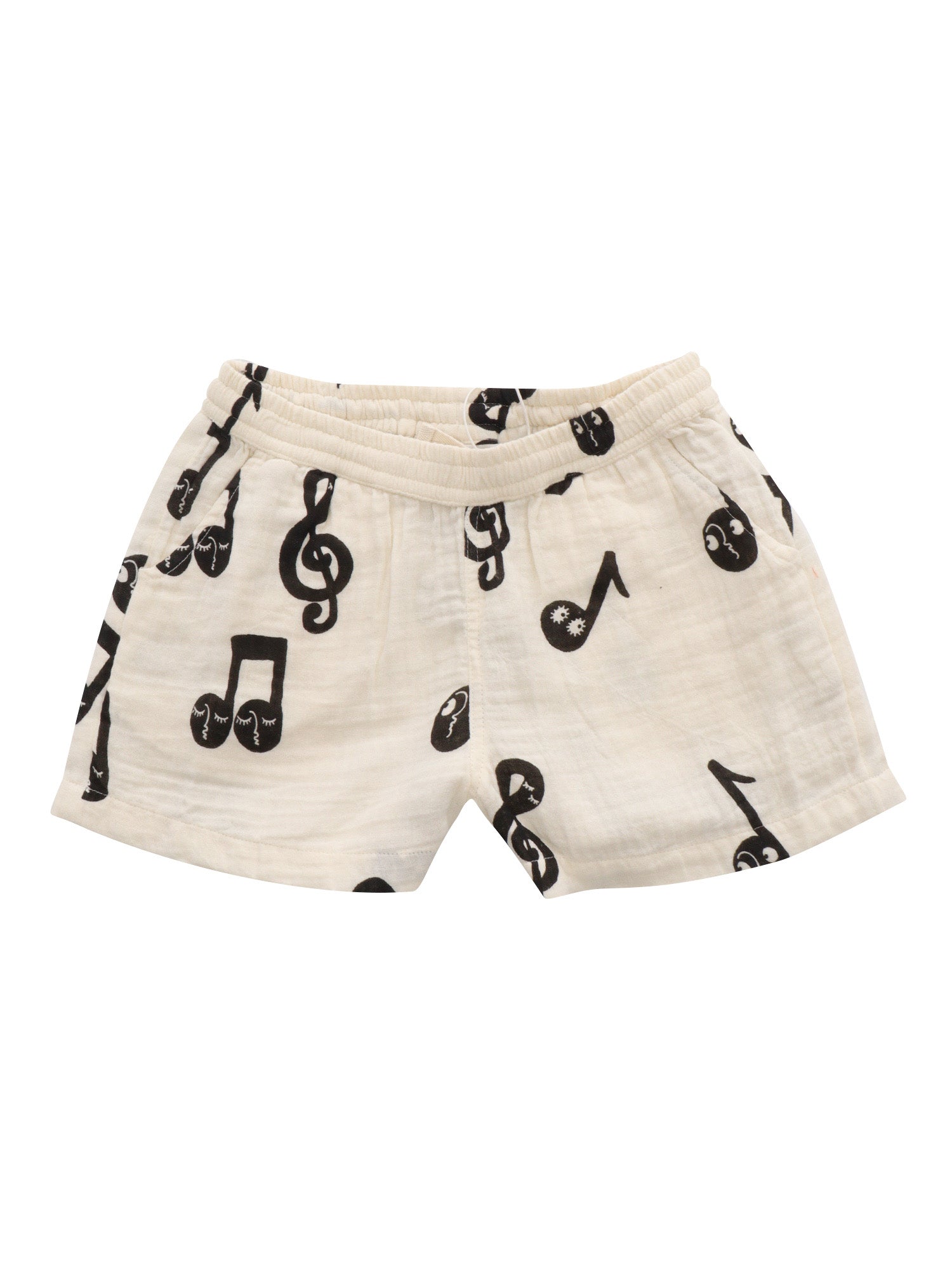 Note aop muslin shorts White Organic Cotton