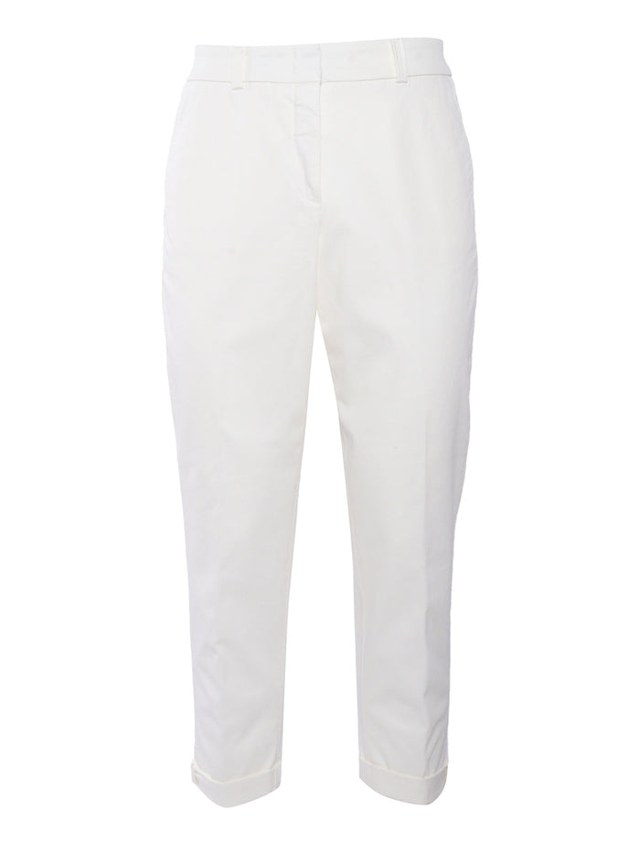 White trousers Cotton Elastane Pant