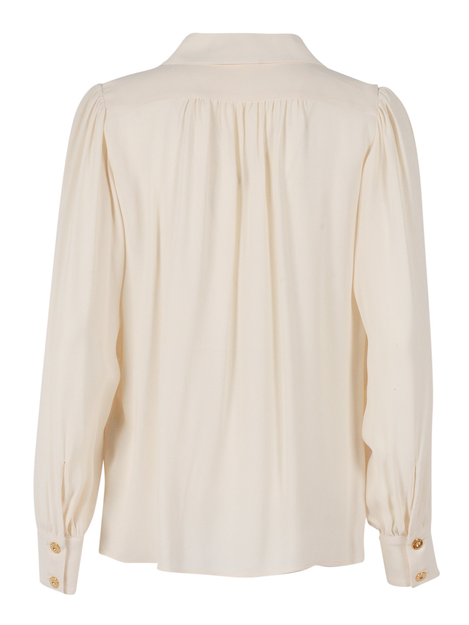 Womens Blouse White Viscose Shirt