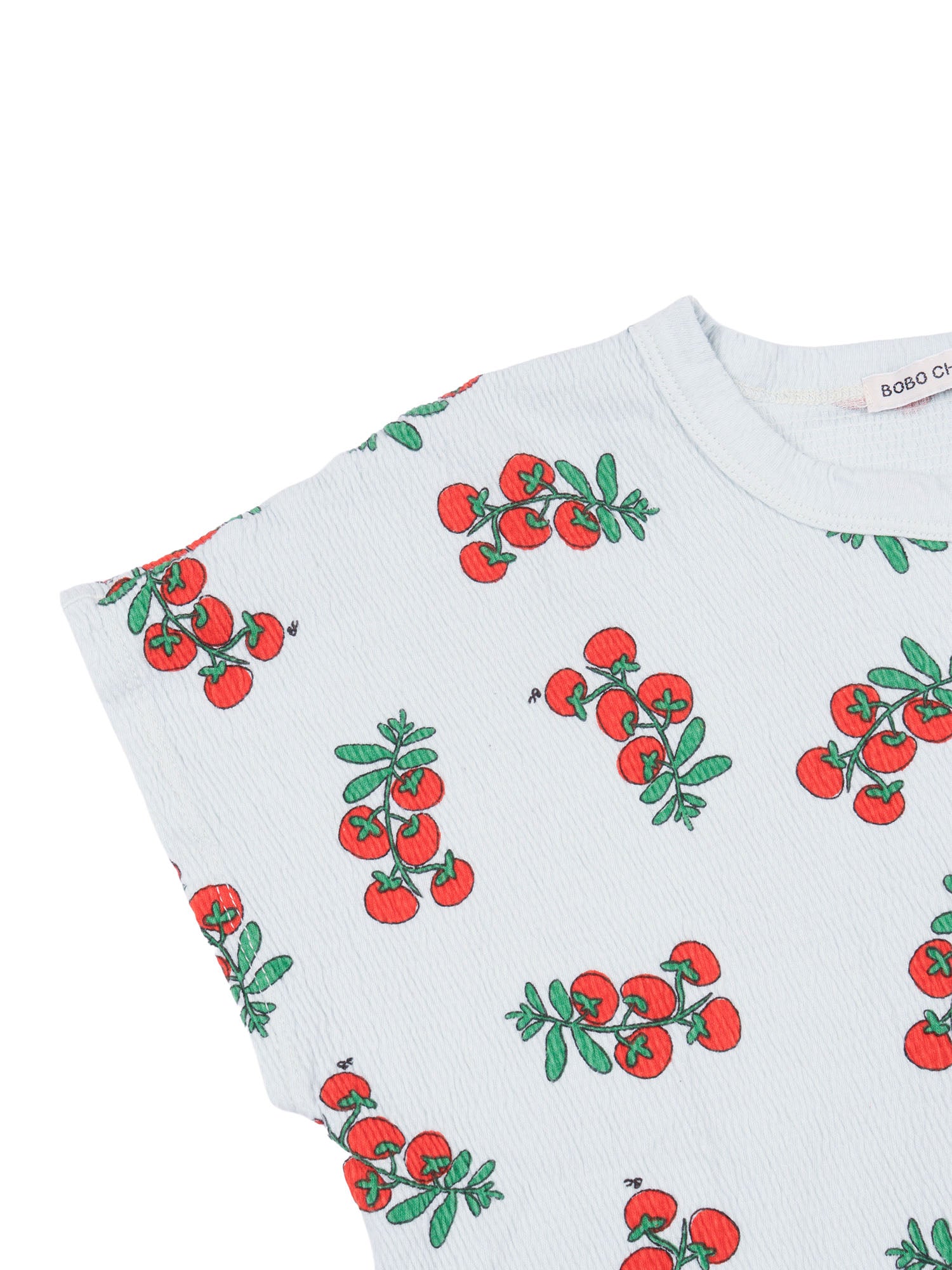 Juicy Tomatoes all over cropped T-shirt White Short Sleeves