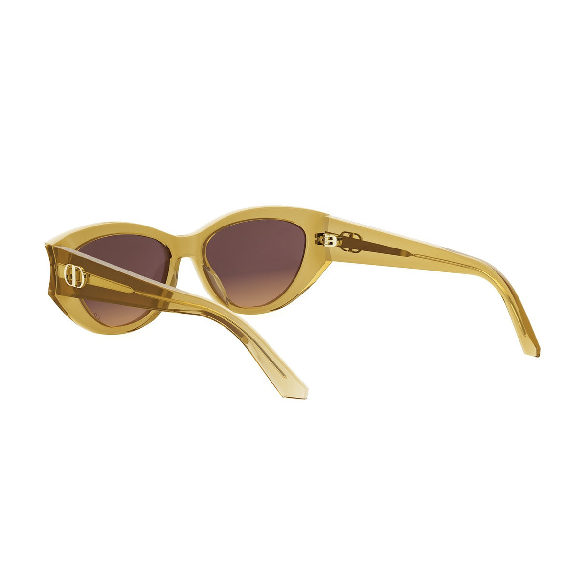 Dior DiorGlow B1I 66d2 Giallo Lucido Acetate Occhiali Da Sole