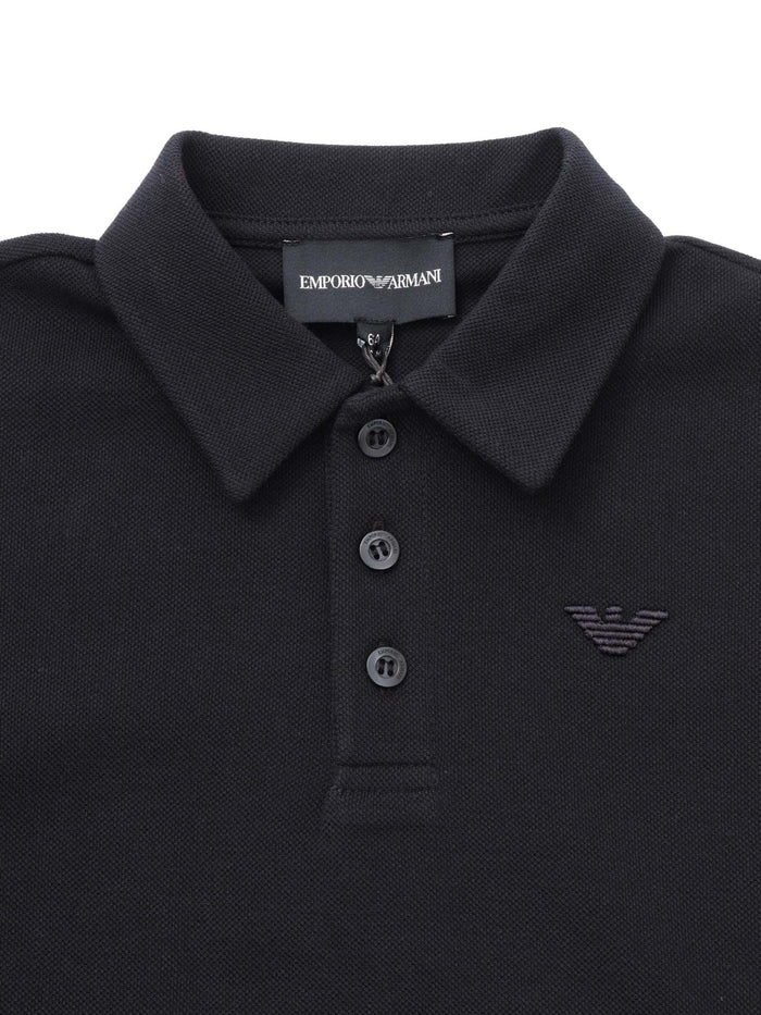 POLO SHIRT Blue Cotton Short Sleeves