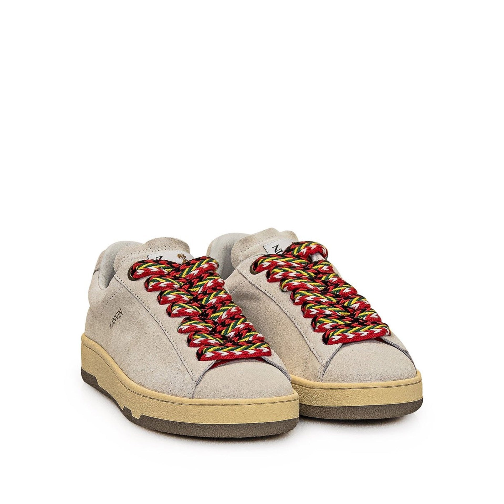 Lanvin Curb Sneakers Gray Leather
