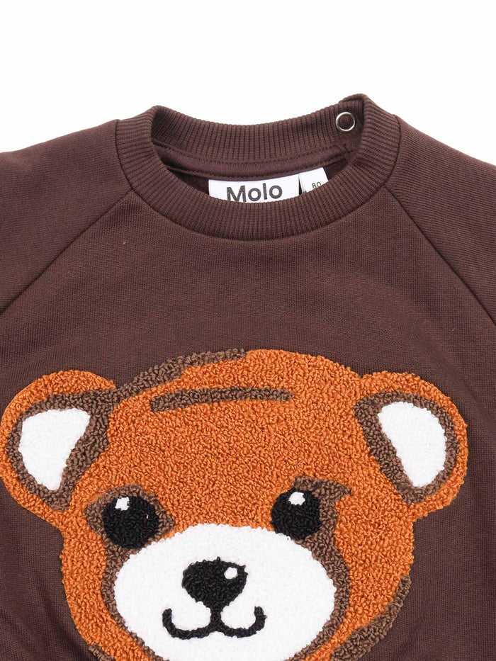 Disc Sweat Shirt Brown Cotton Organic Sweatshirt