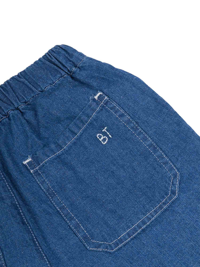 Denim For Boy Blue Cotton Linen Jean