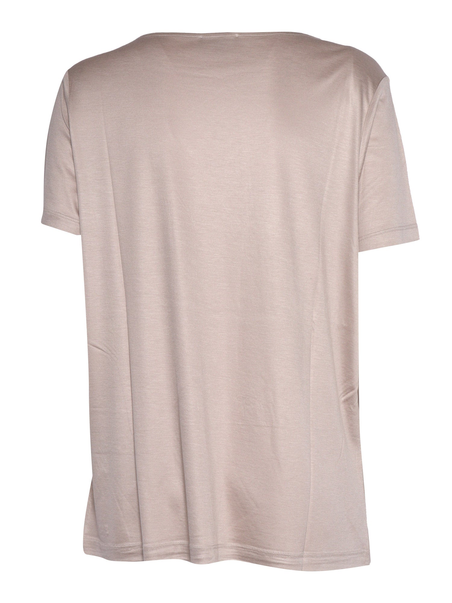 SHORT SLEEVE SHIRT White Viscose Elastane Sleeves T-shirt