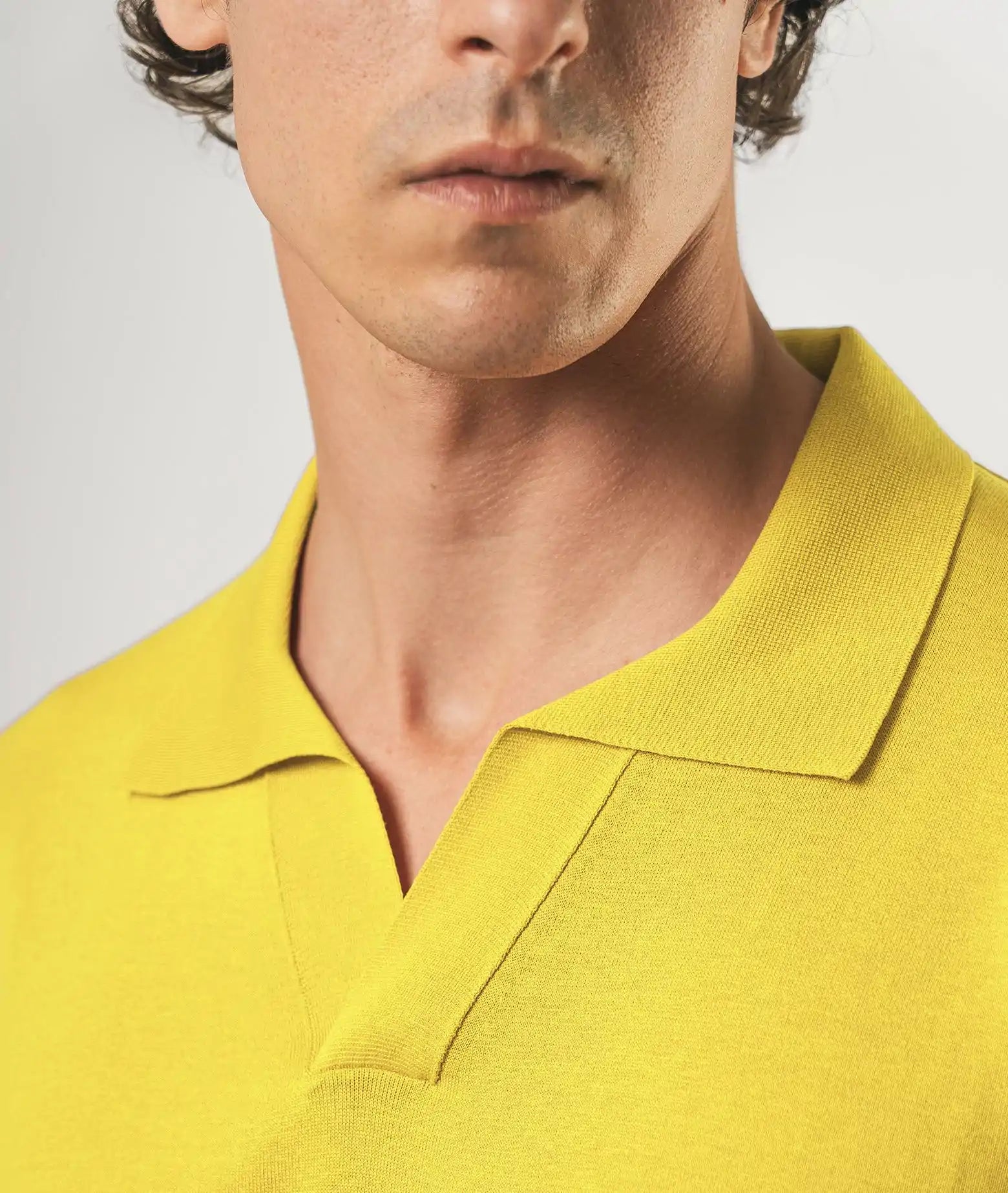Silk Polo Tulum Orange Basic Light Kintwear