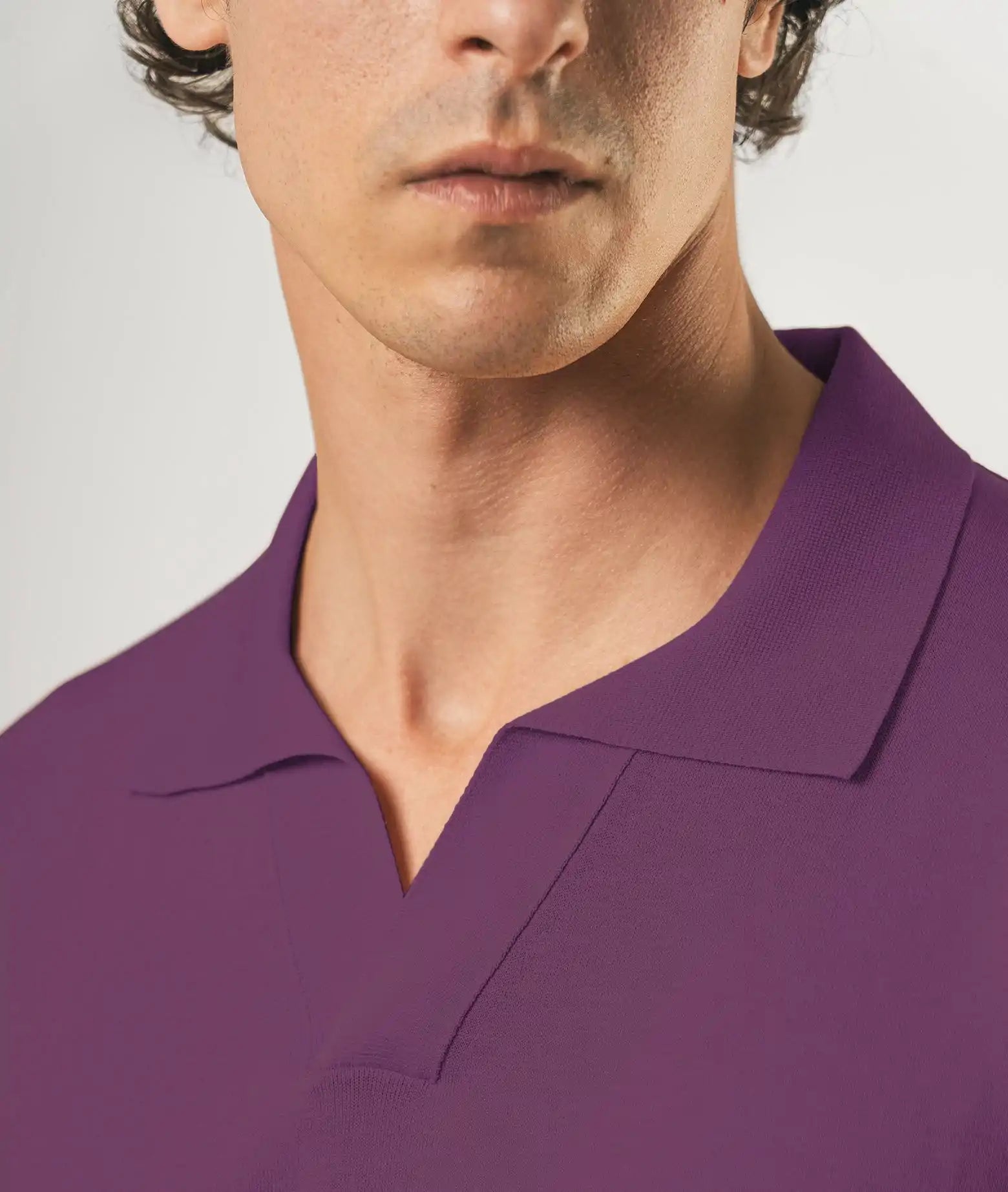 Silk Polo Tulum Red Basic Light Kintwear