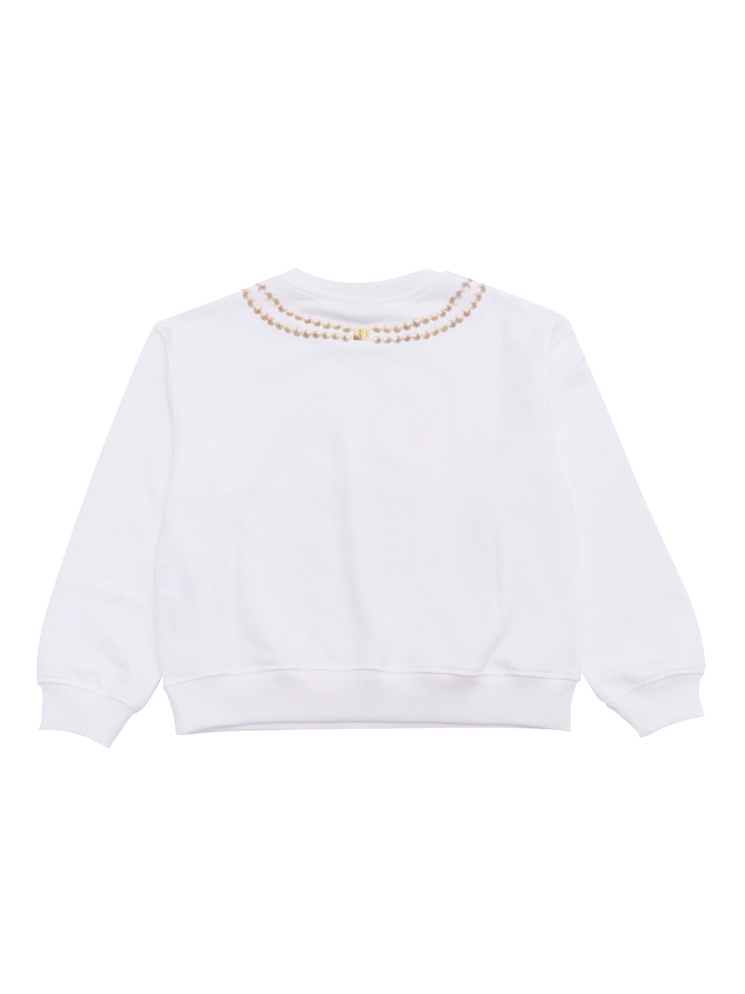CREWNECK SWEATER White Cotton