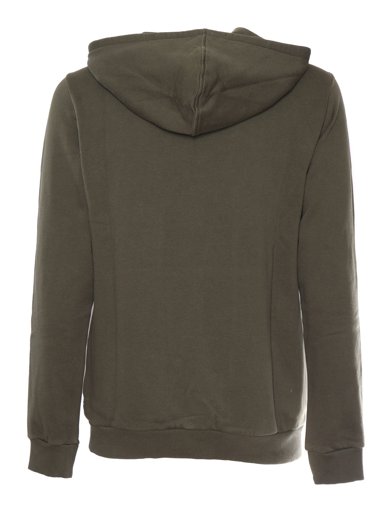 Fj�llr�ven Logo Hoodie M - Green Cotton (organic) Sweatshirt