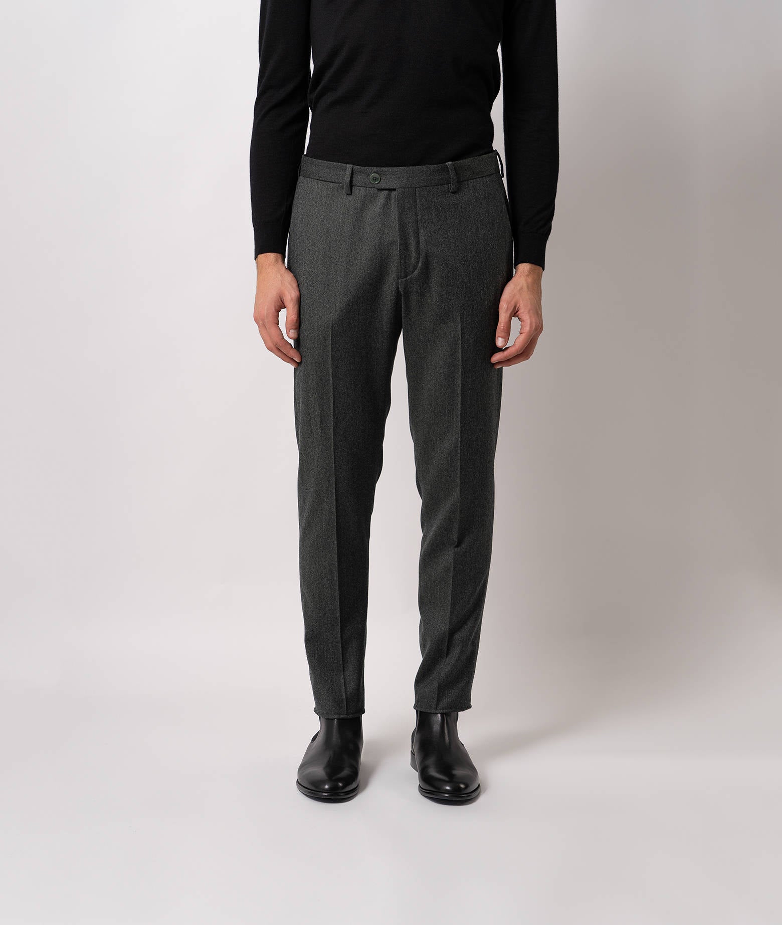 Wool Trousers St.moritz Gray Sportswear
