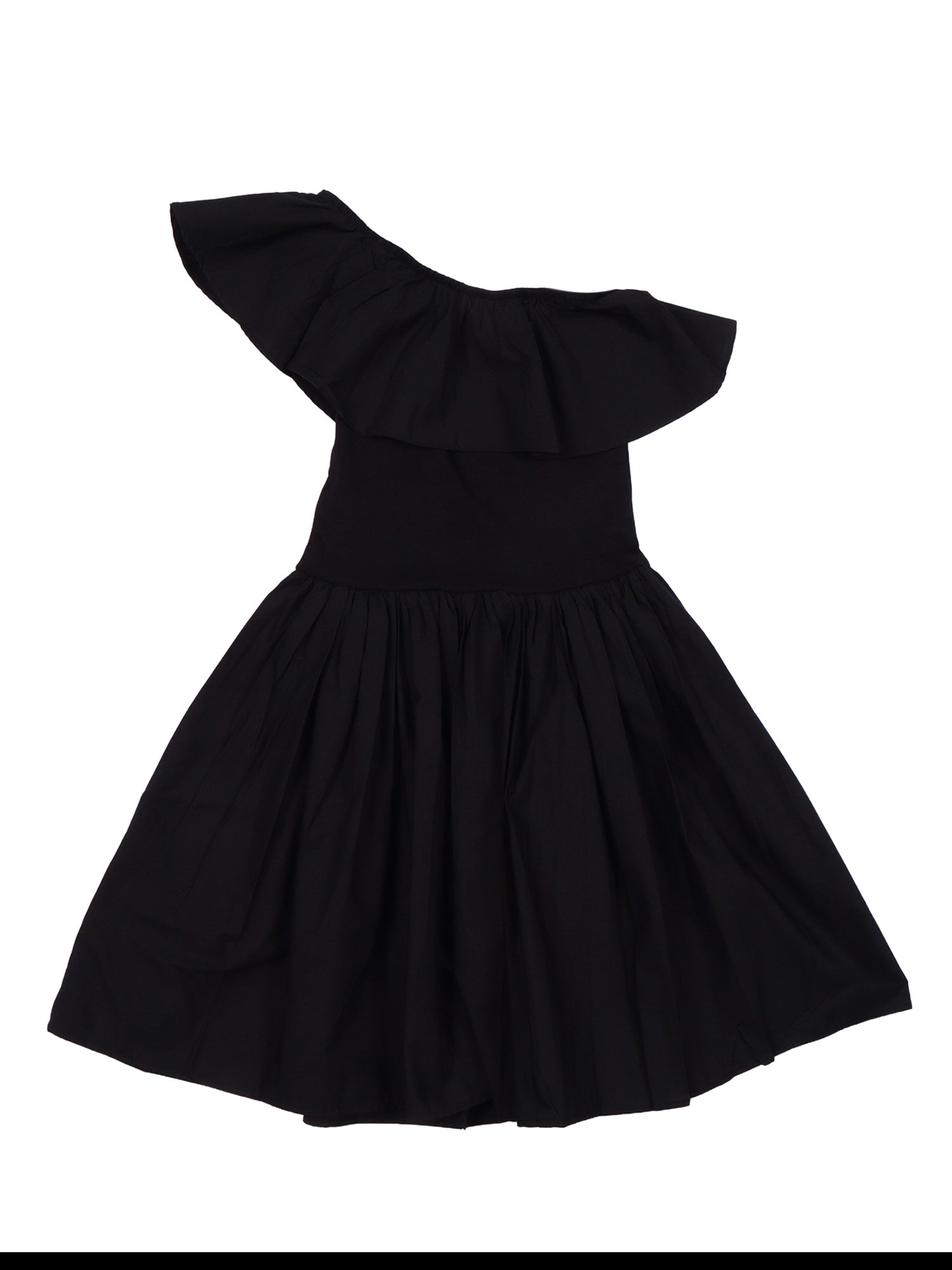 Chloey Dress SS Black Cotton Organic