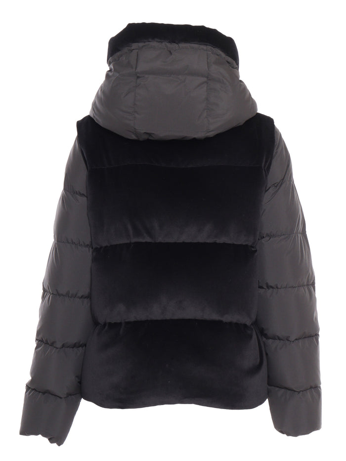 LAVY-EV JACKET Black Cotton Coat