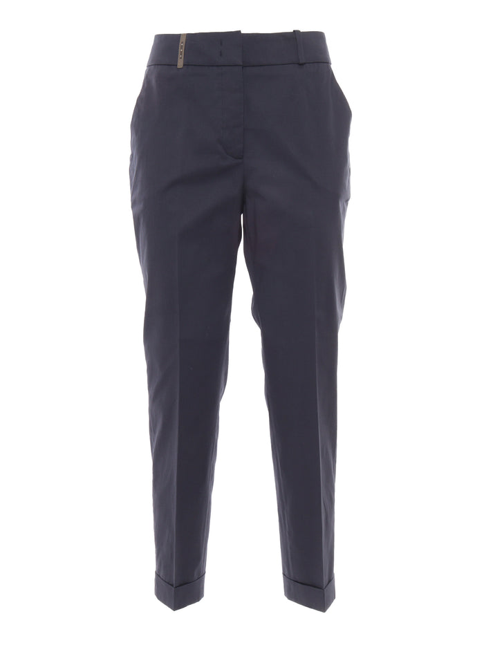 WOMAN TROUSERS Blue Pant