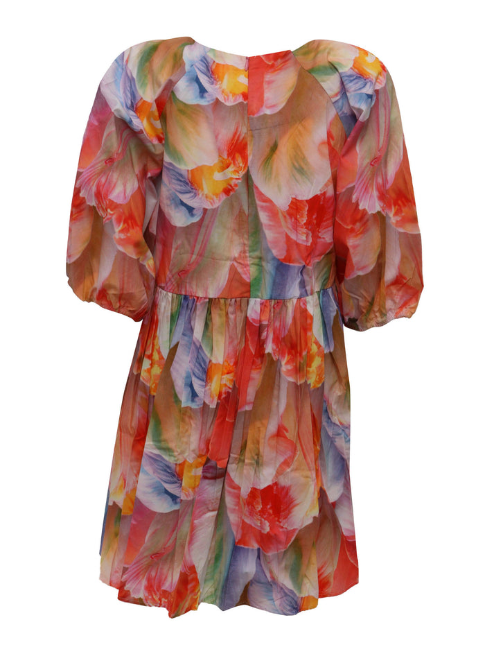 Ciera Dress LS Multicolor Cotton Organic