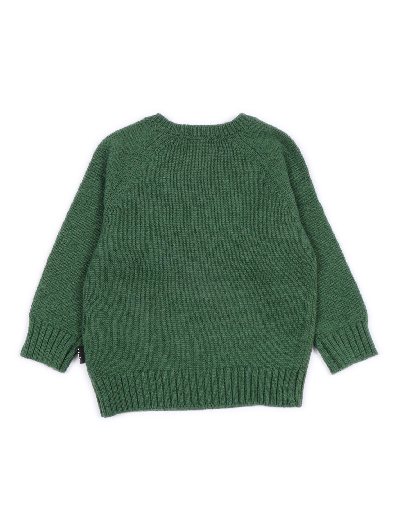 Bless Jumpers Green Cotton Wool Crewneck