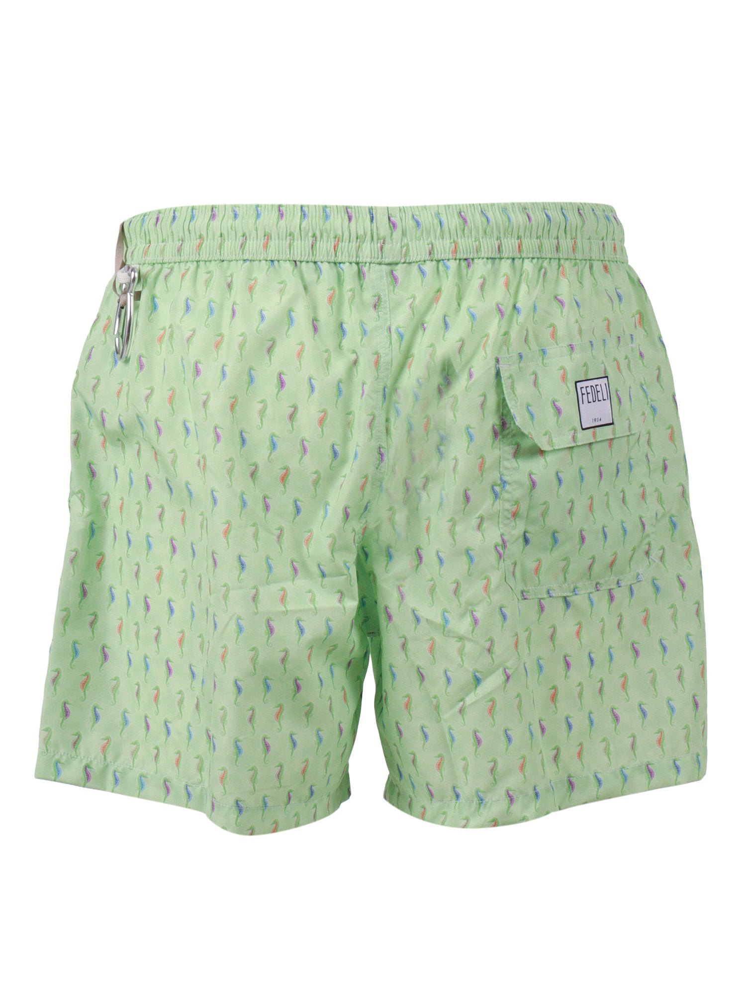 SWIM TROUSERS WOVEN FABRIC MAN Green Polyester Costume