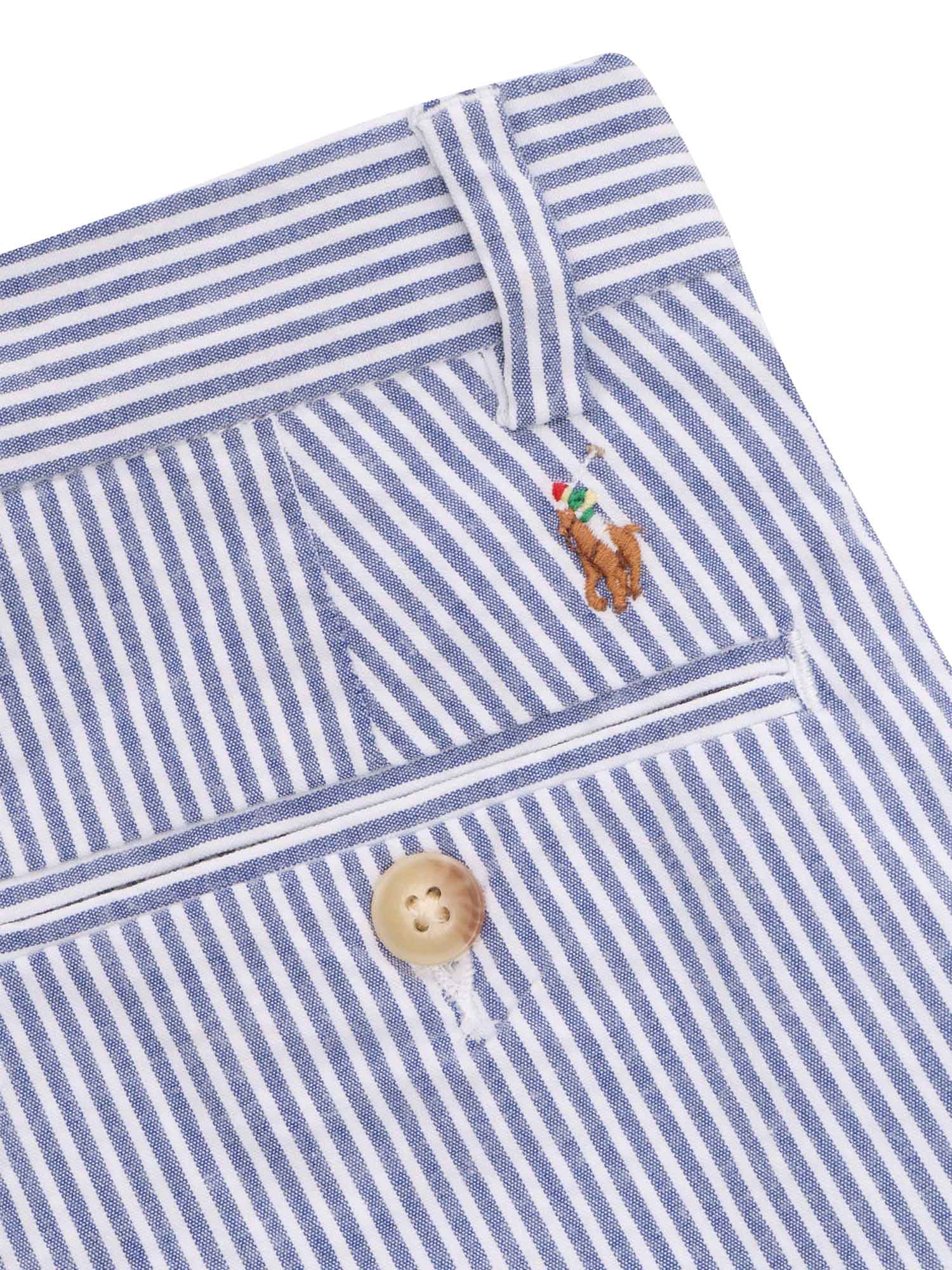 Striped trousers Blue Cotton Elastane Pant