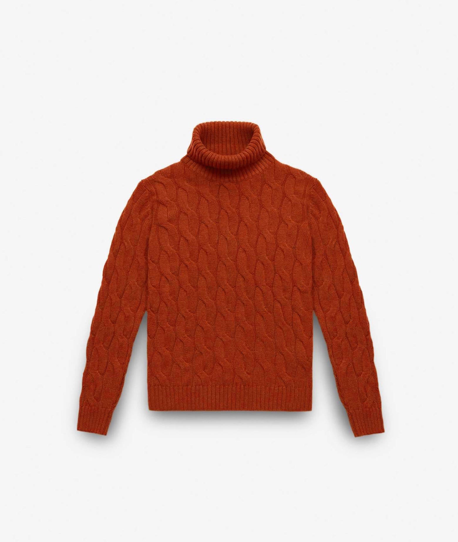 Turtleneck Cashmere Sweater Lapponia Firebrick Maglieria Dis/lav Pesante