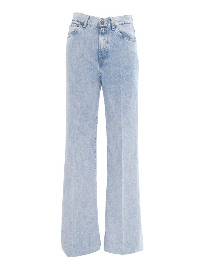 AMBER PANTS Blue Lyocel Jean
