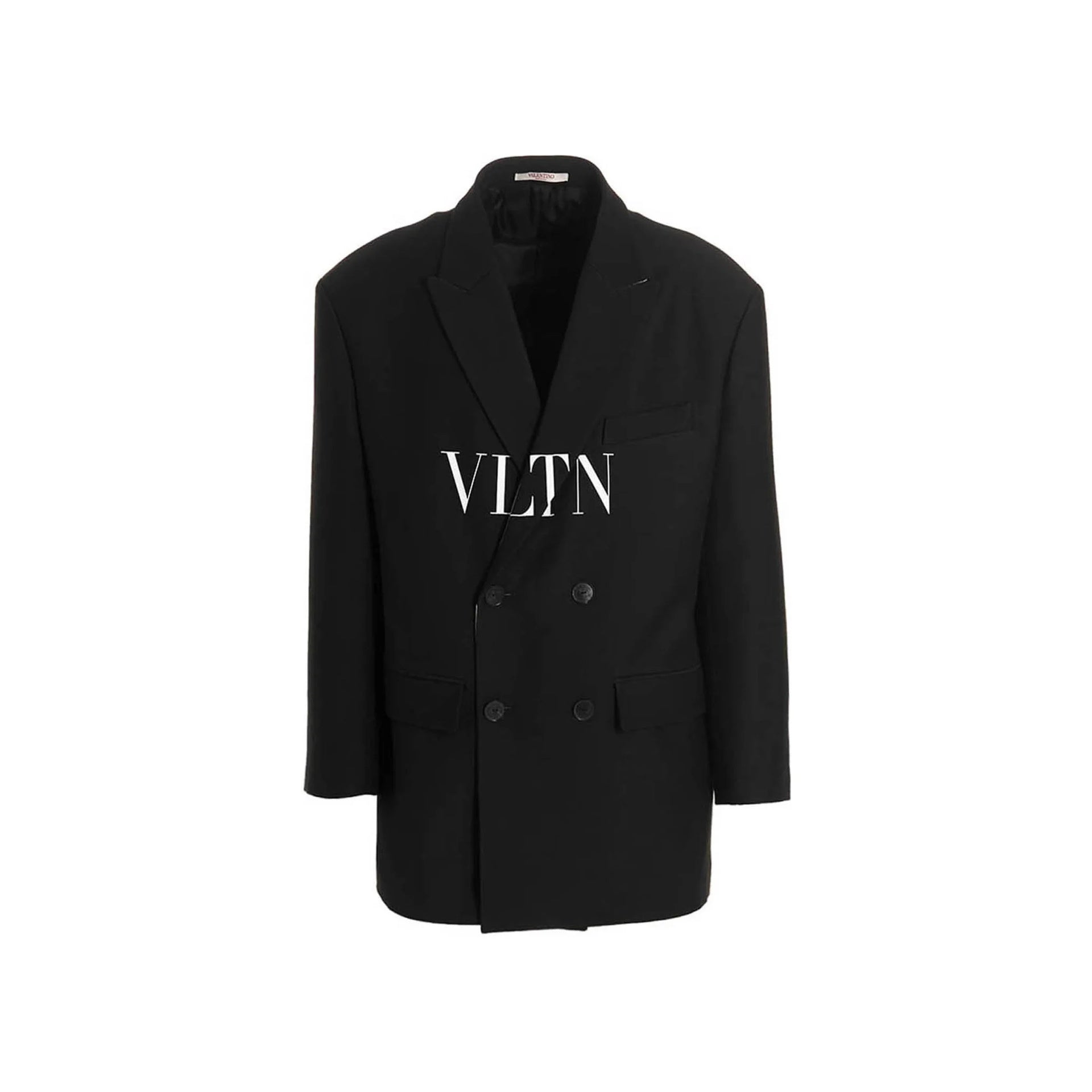 Garavani Blazer Jacket Black Silk Virgin Wool