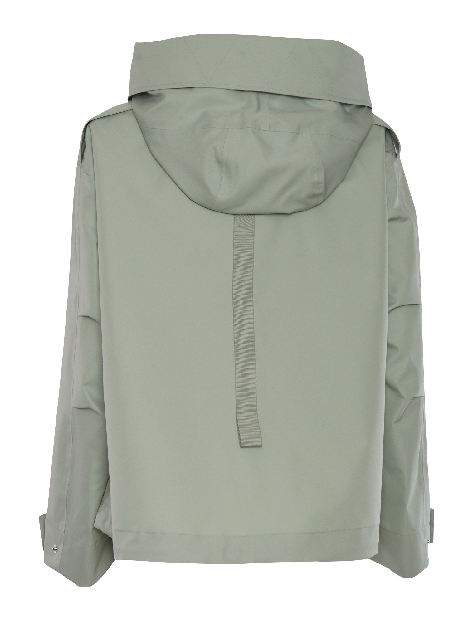 WOMAN JACKET Green Polyester Silk Heavy