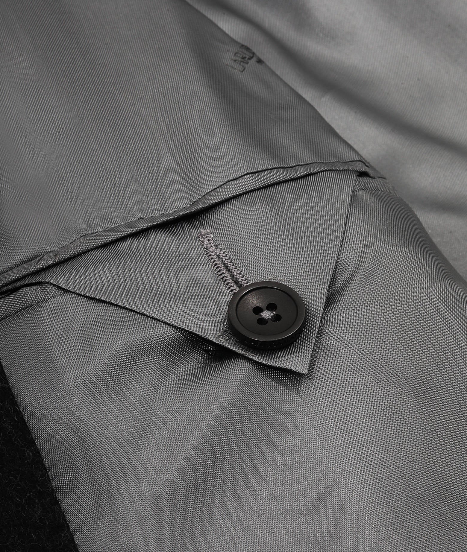 Wool And Cashmere Peacoat Fitz Roy Grey Capo Lungo Industriale
