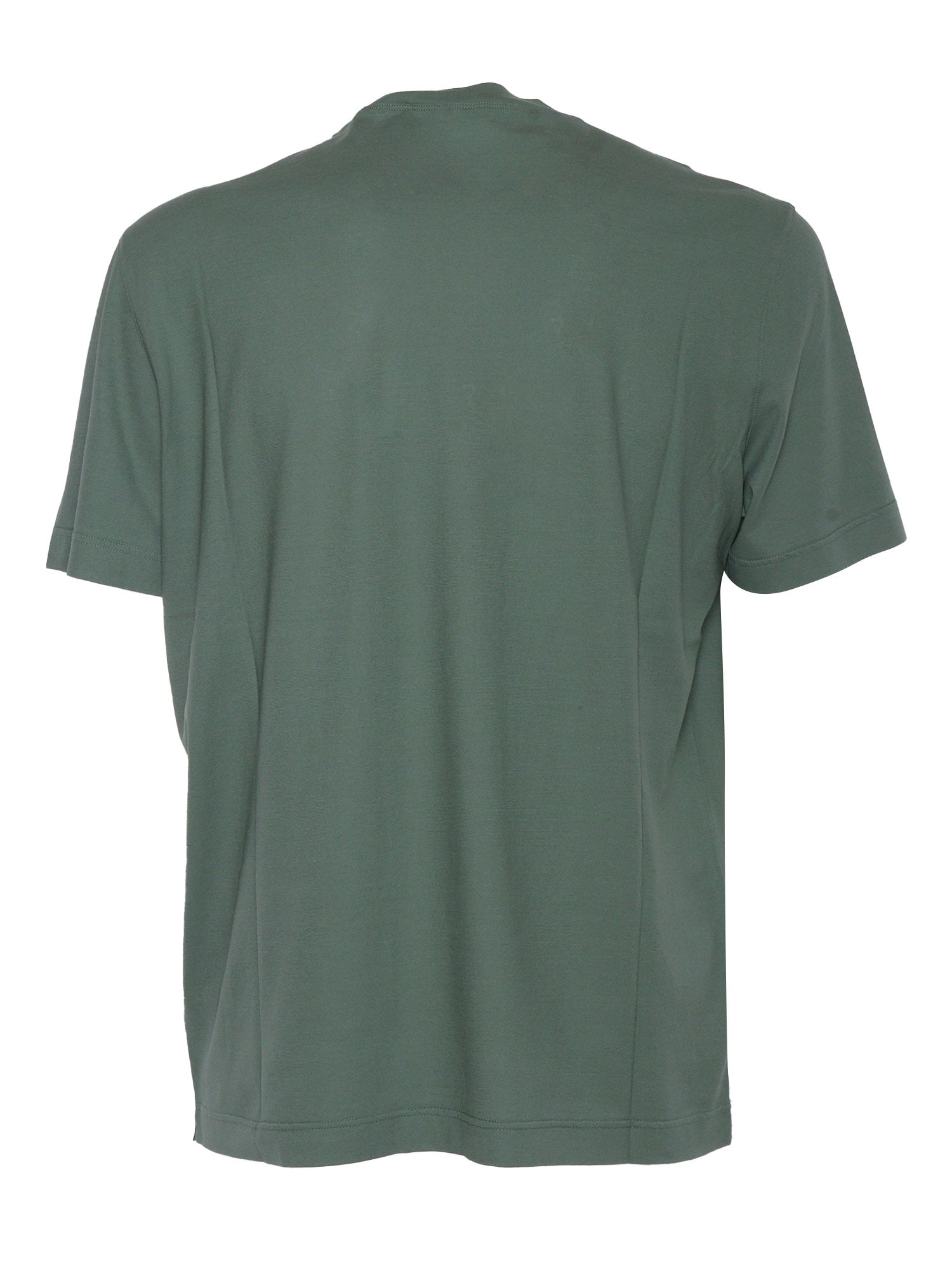 TSHIRT SS Green Cotton Short Sleeves T-shirt