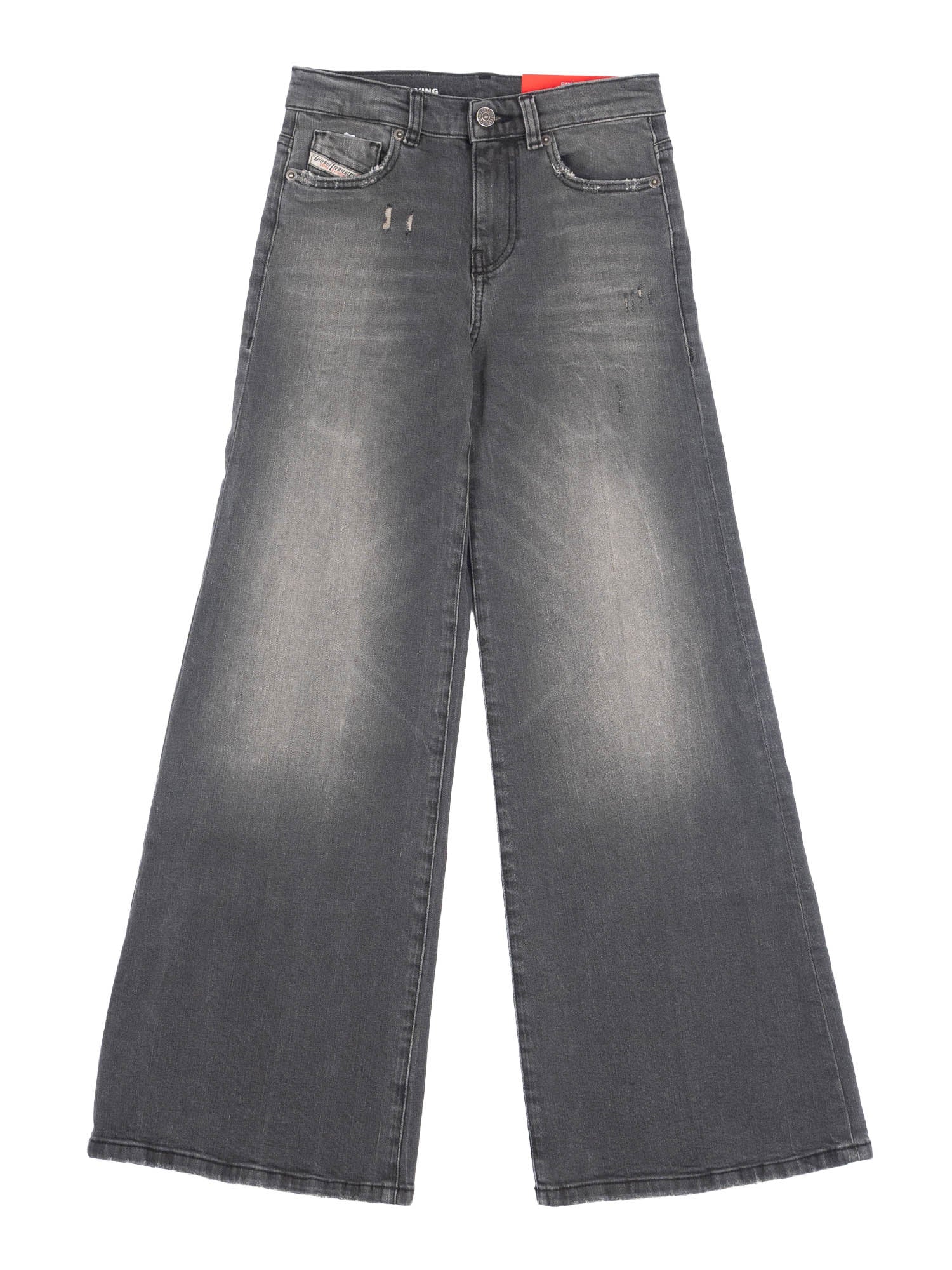 5 Pockets Black Cotton Elastane Jean