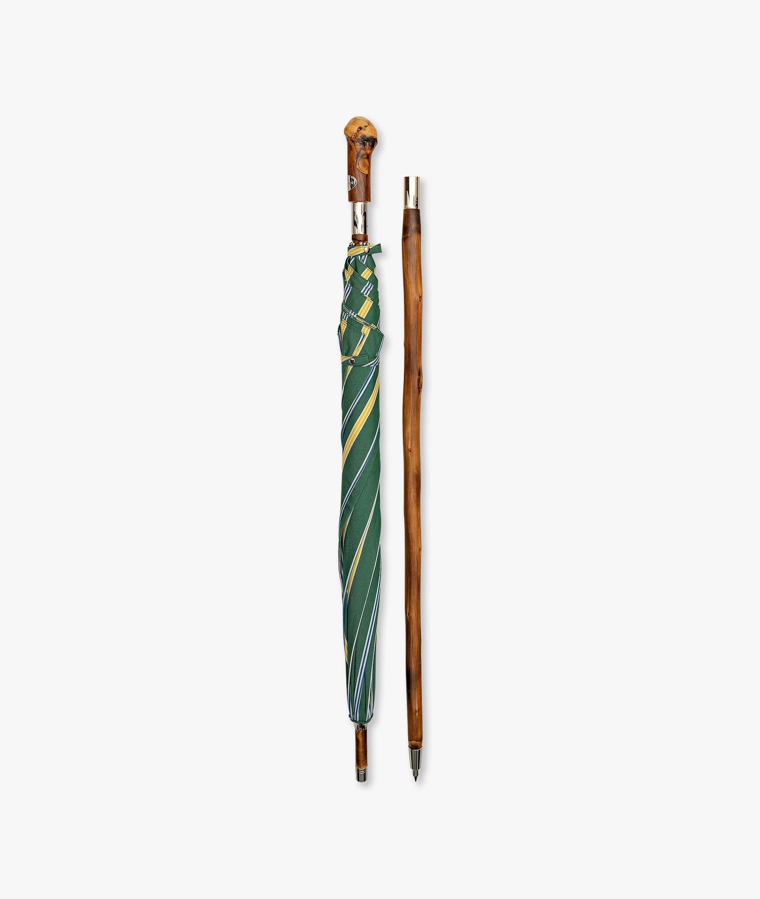 Umbrella Pic Nic Darkgreen Chestnut Handle