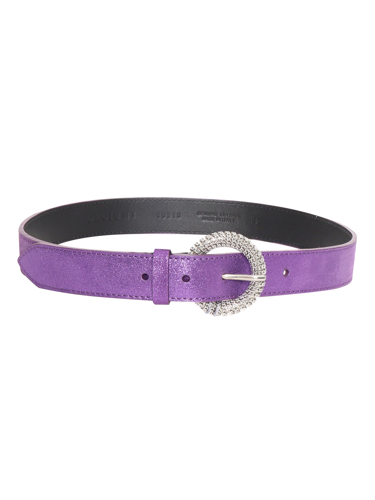 Midnight Belt Purple Calf Leather