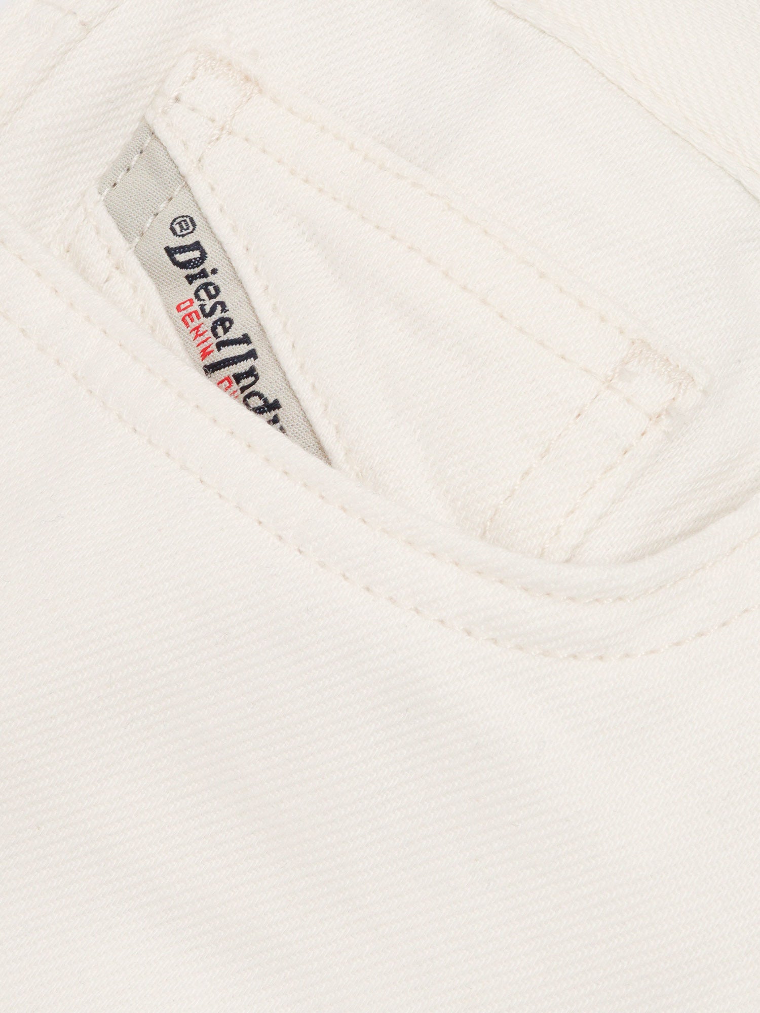 5 pockets White Cotton Jean