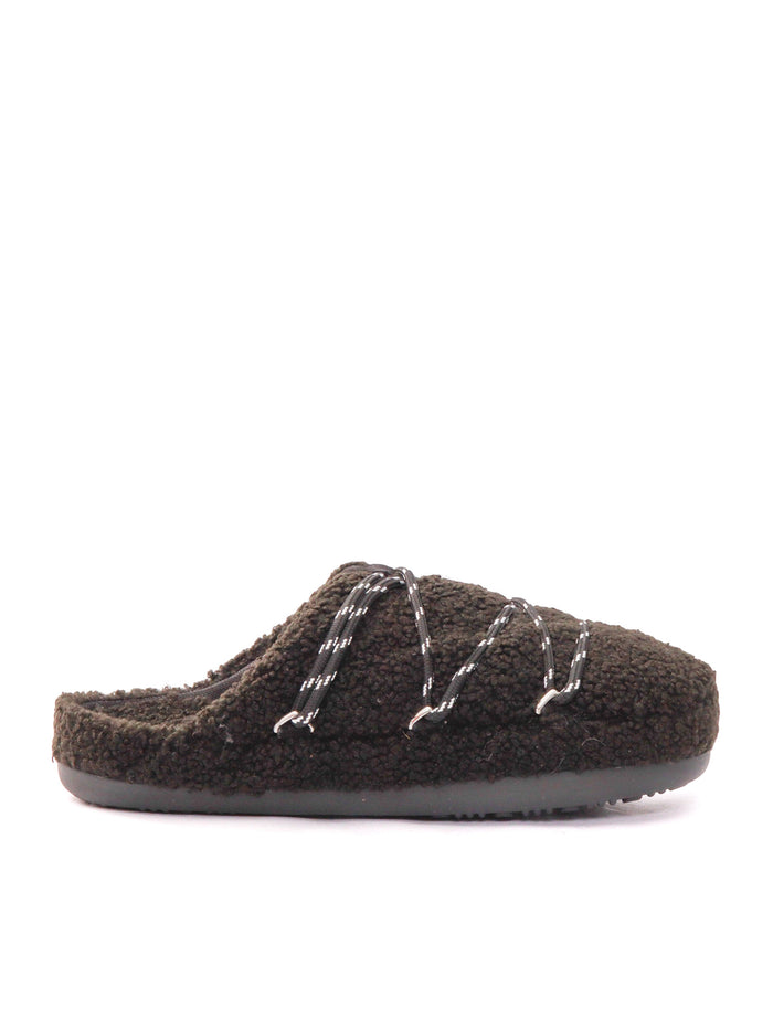MB TEDDY SLIPPER Black Slip On