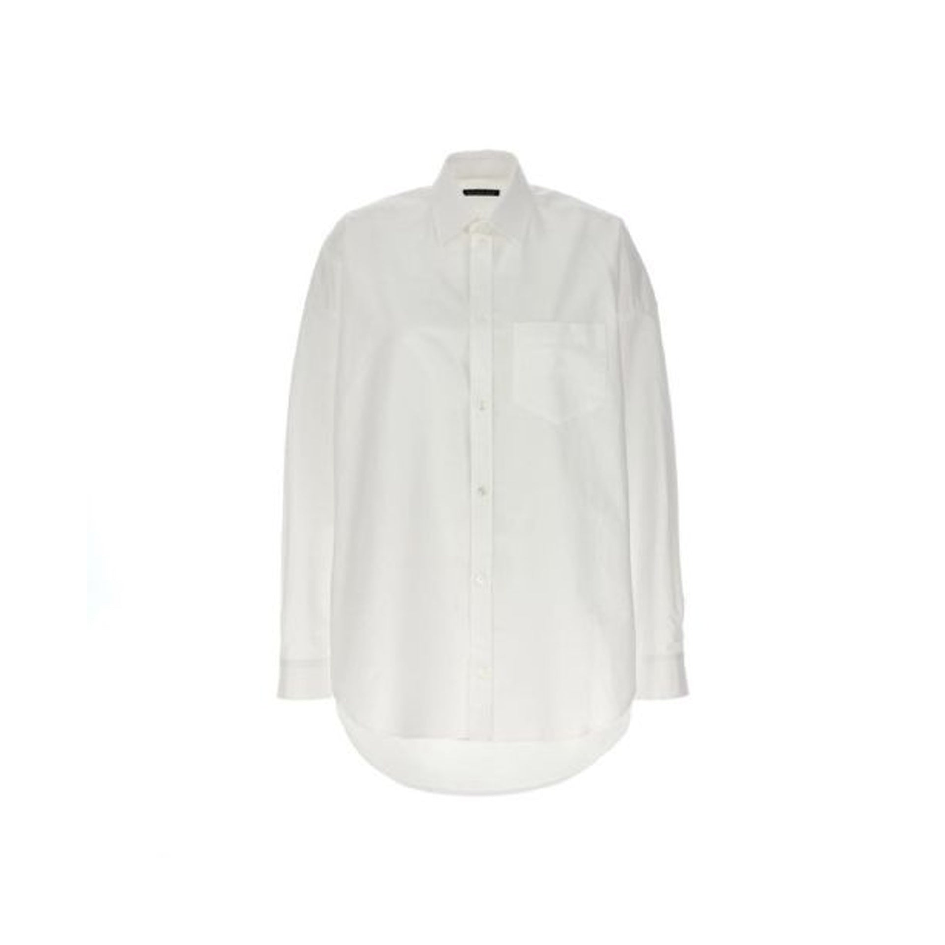 Poplin Oversize Shirt White Cotton