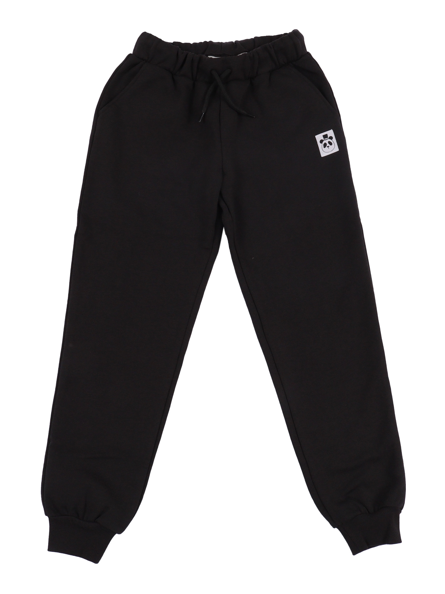 Basic solid sweatpants Black Organic Cotton Trackpants