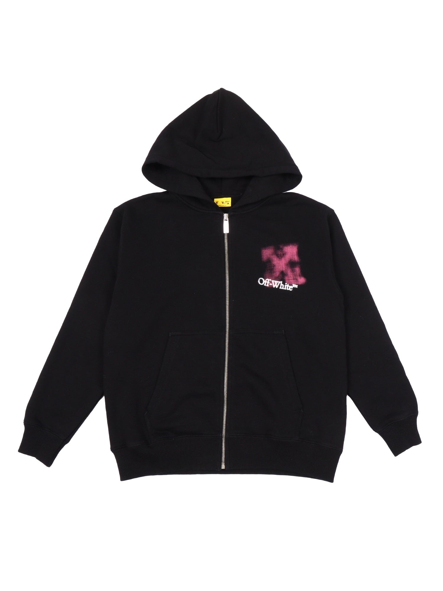 Arrow Spray Hoodie Zip Up Black - Fuchsi Sweatshirt