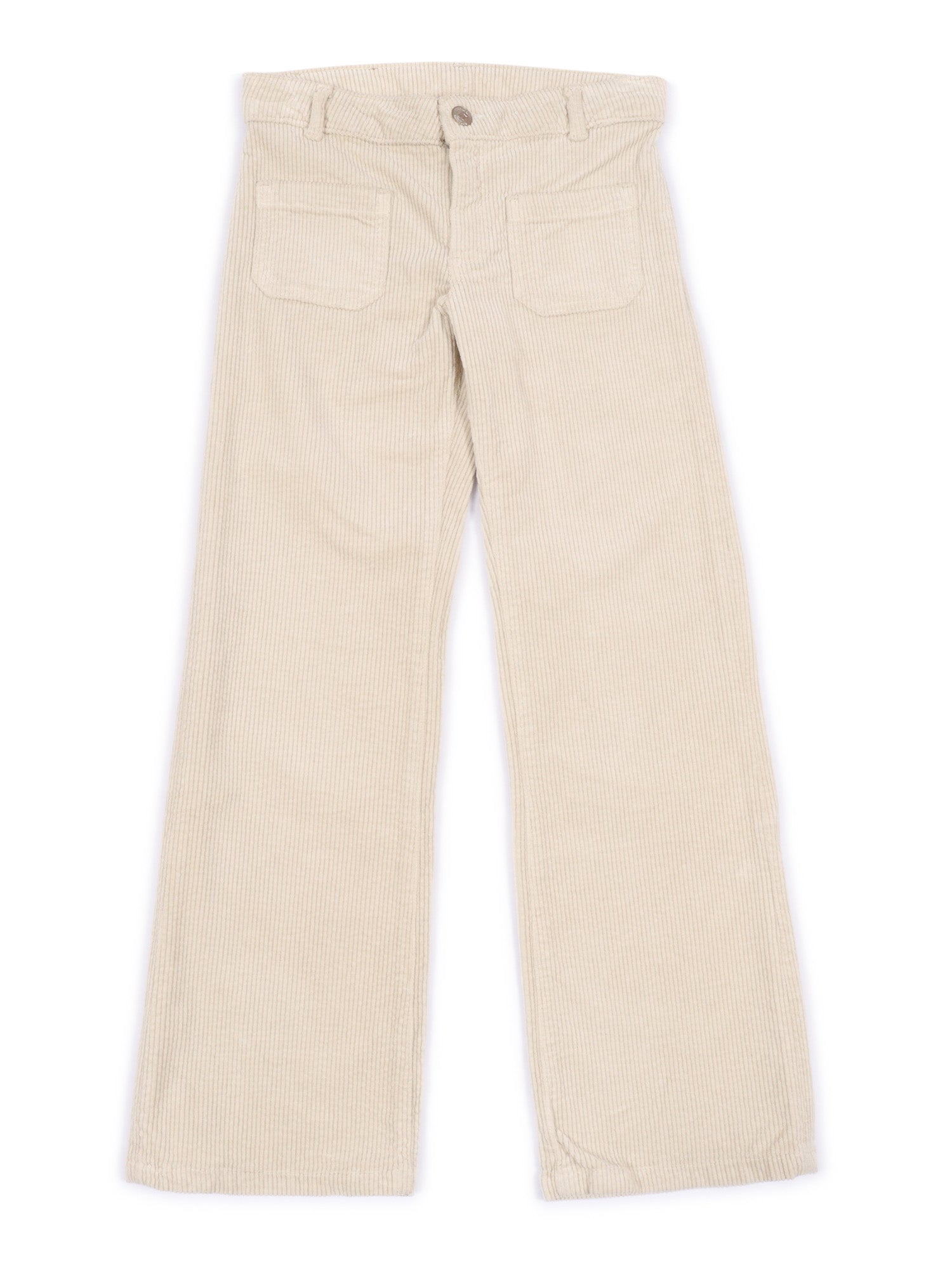 Jennifael Pants White Cotton Elastane
