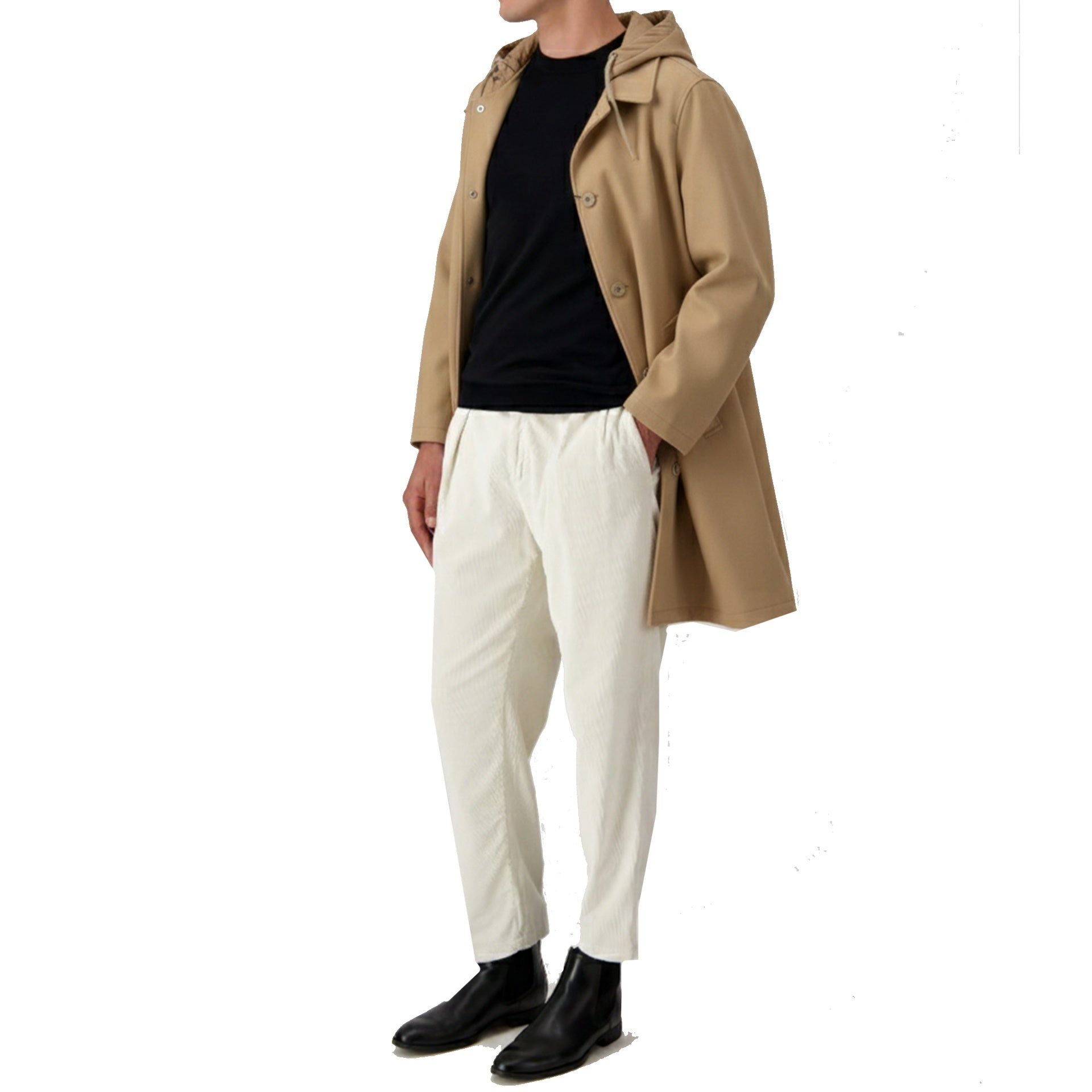 Herno Wool Coat Brown Polyamide