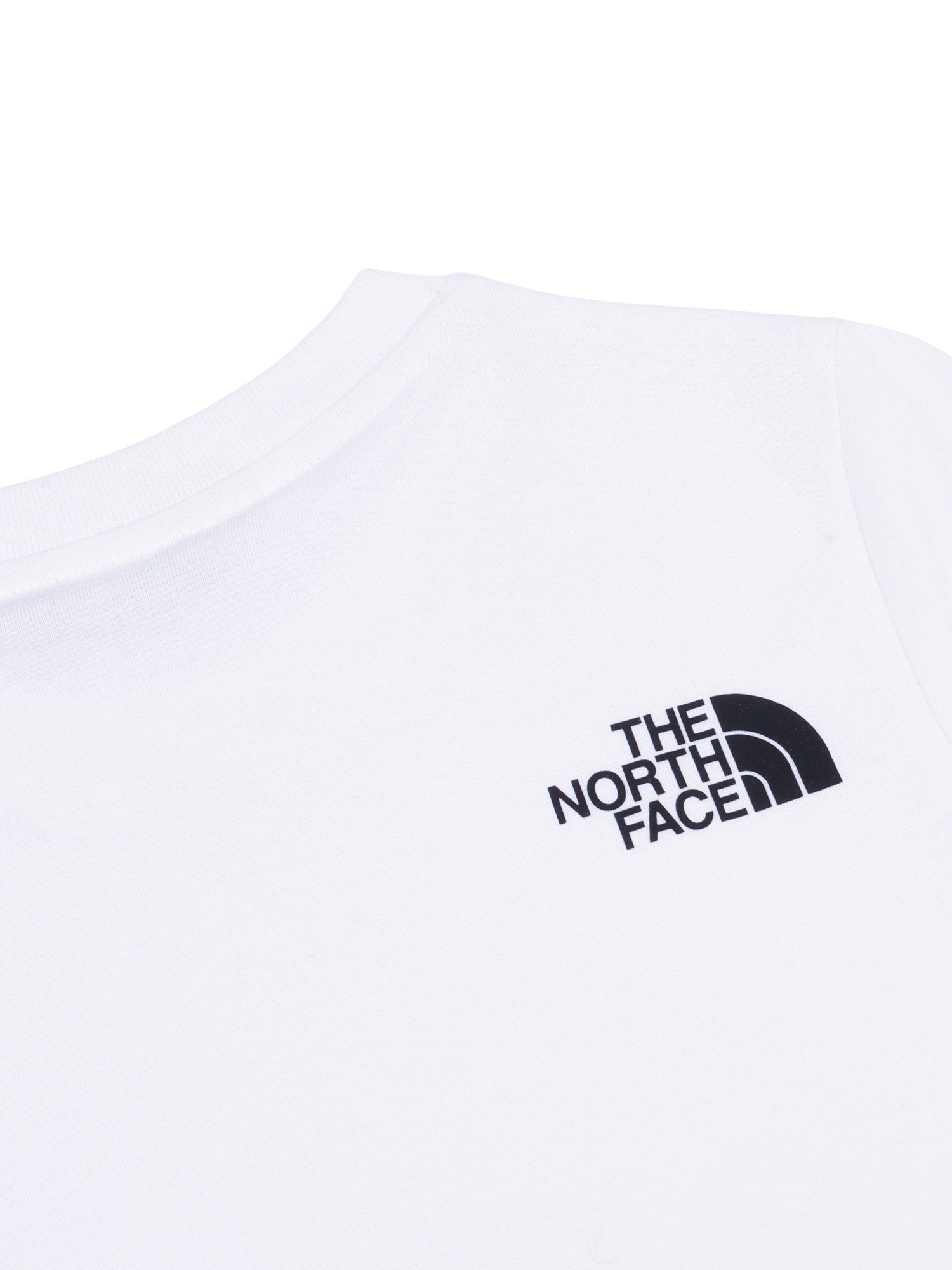TEEN SIMPLE DOME REGULAR SS TEE TNF WHITE Cotton Polyester Short Sleeves T-shirt