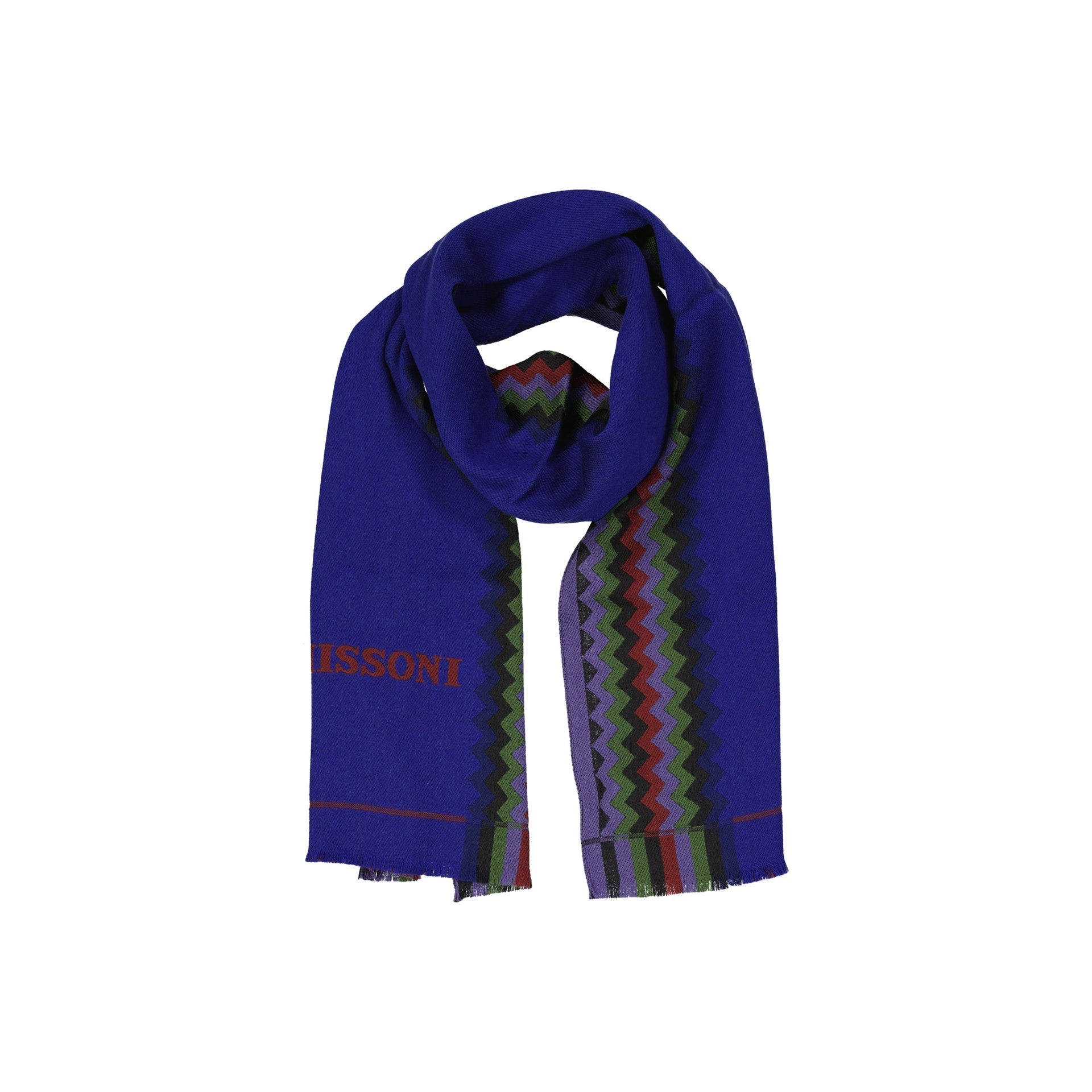 Missoni Wool Scarf Blue