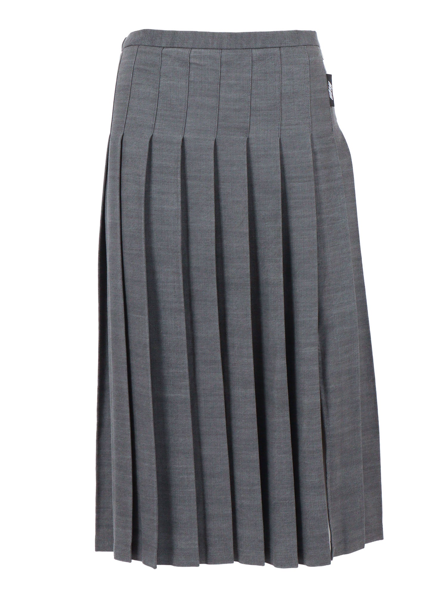 CHAMBRAY SKIRT GIRL Grey Lyocell