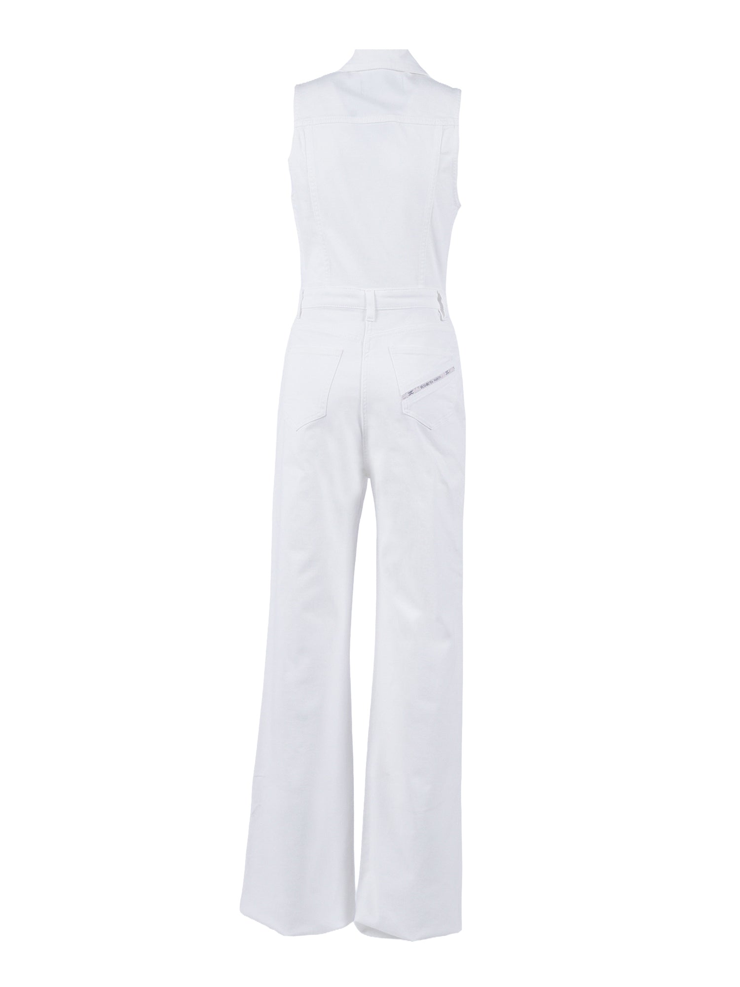 PLAYSUIT WITH DENIM TOP AND SHORTS White Cotton Elastane Midi Dress