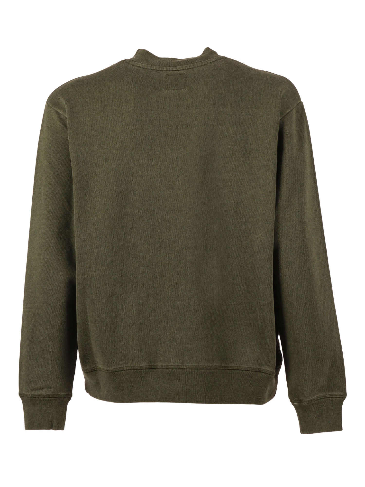 Sheave-1 Sweatshirt Olivine Green Cotton