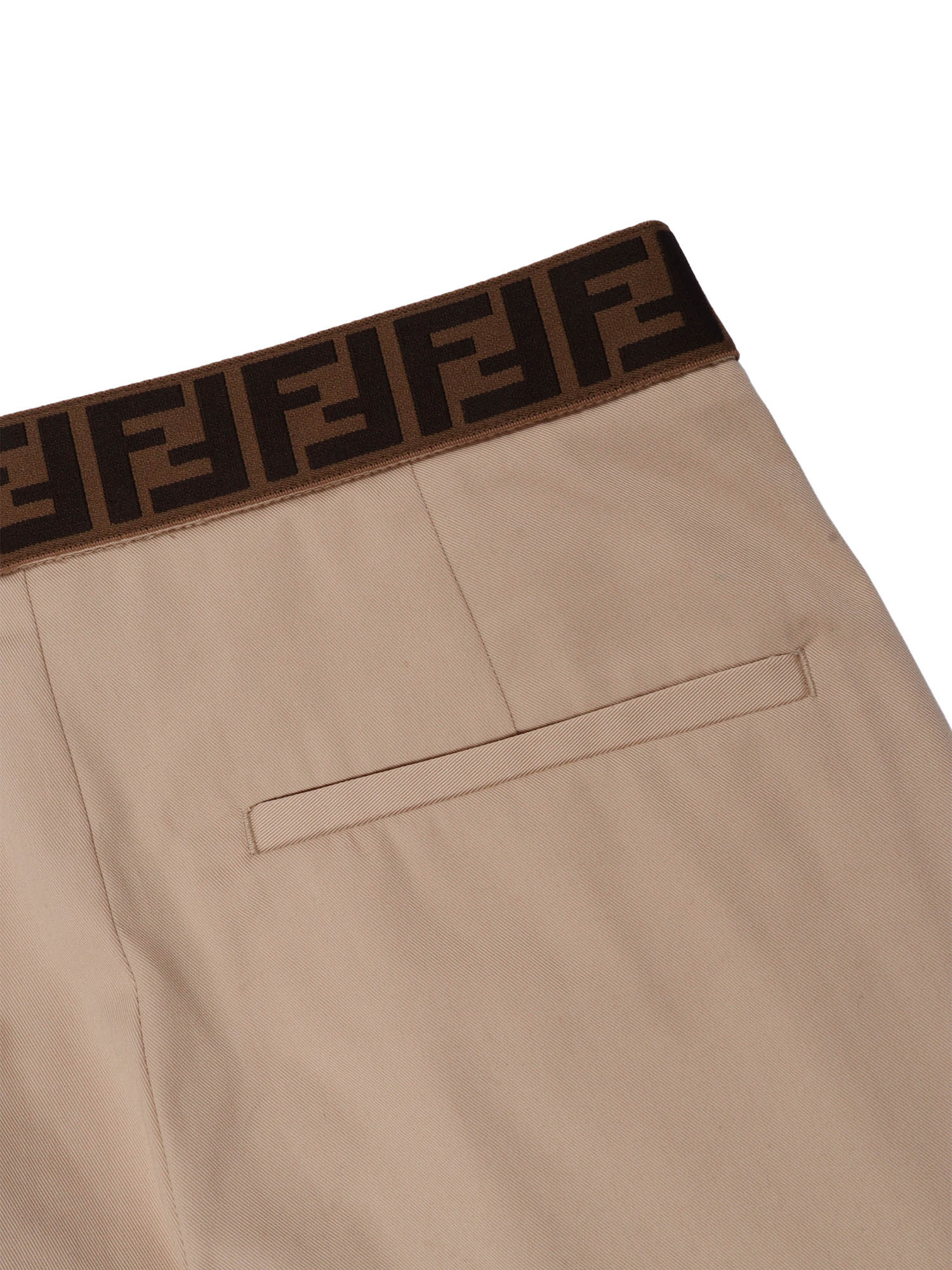 EAVY GABARDINE PANTS Beige