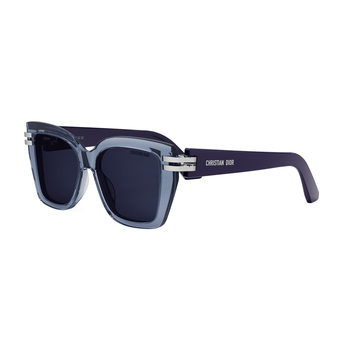 Dior CDior S1I 80b0 Blu Trasparente Acetate Occhiali Da Sole