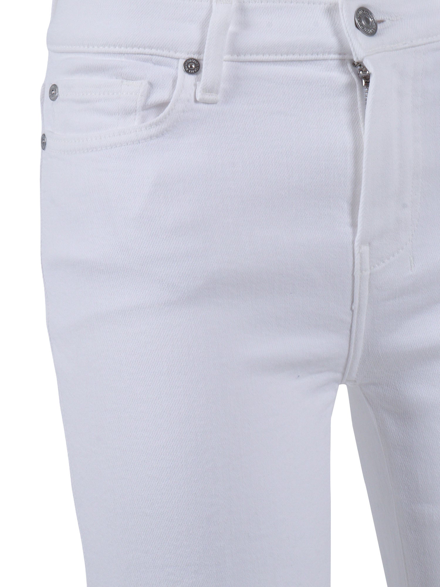 CROPPED DOJO Soleil With Raw Cut White Jean