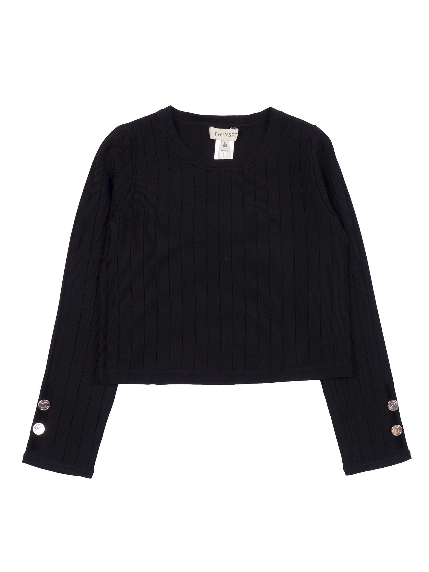 CREW-NEK TOP Black Crewneck